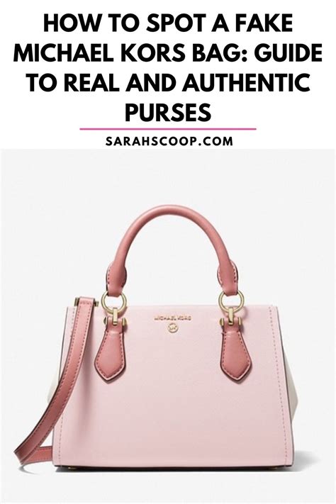 how can you tell a real michael kors bag|are Michael Kors purses genuine.